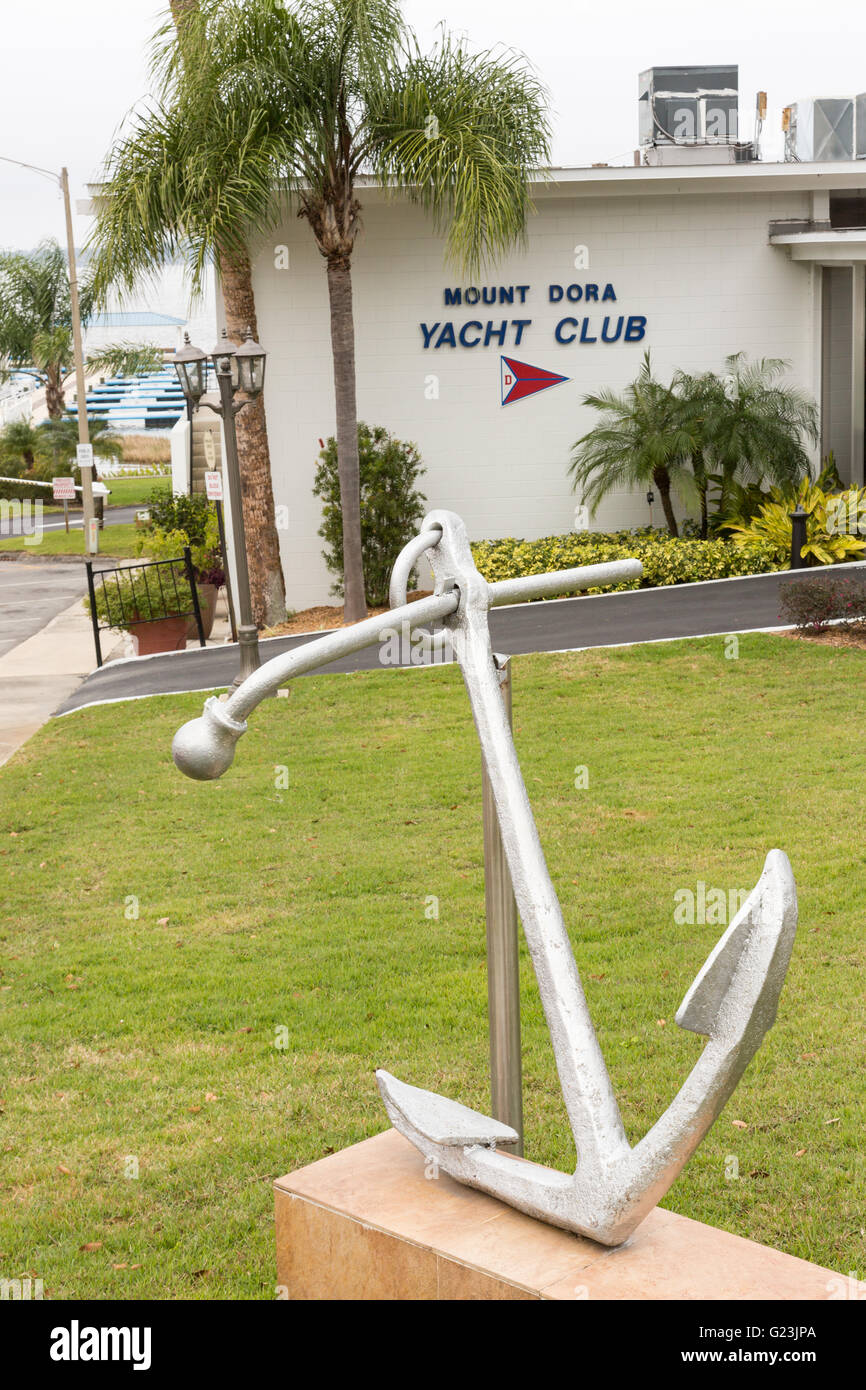 Historic downtown and Yacht Club in Mount Dora, Florida Stock Photo Alamy
