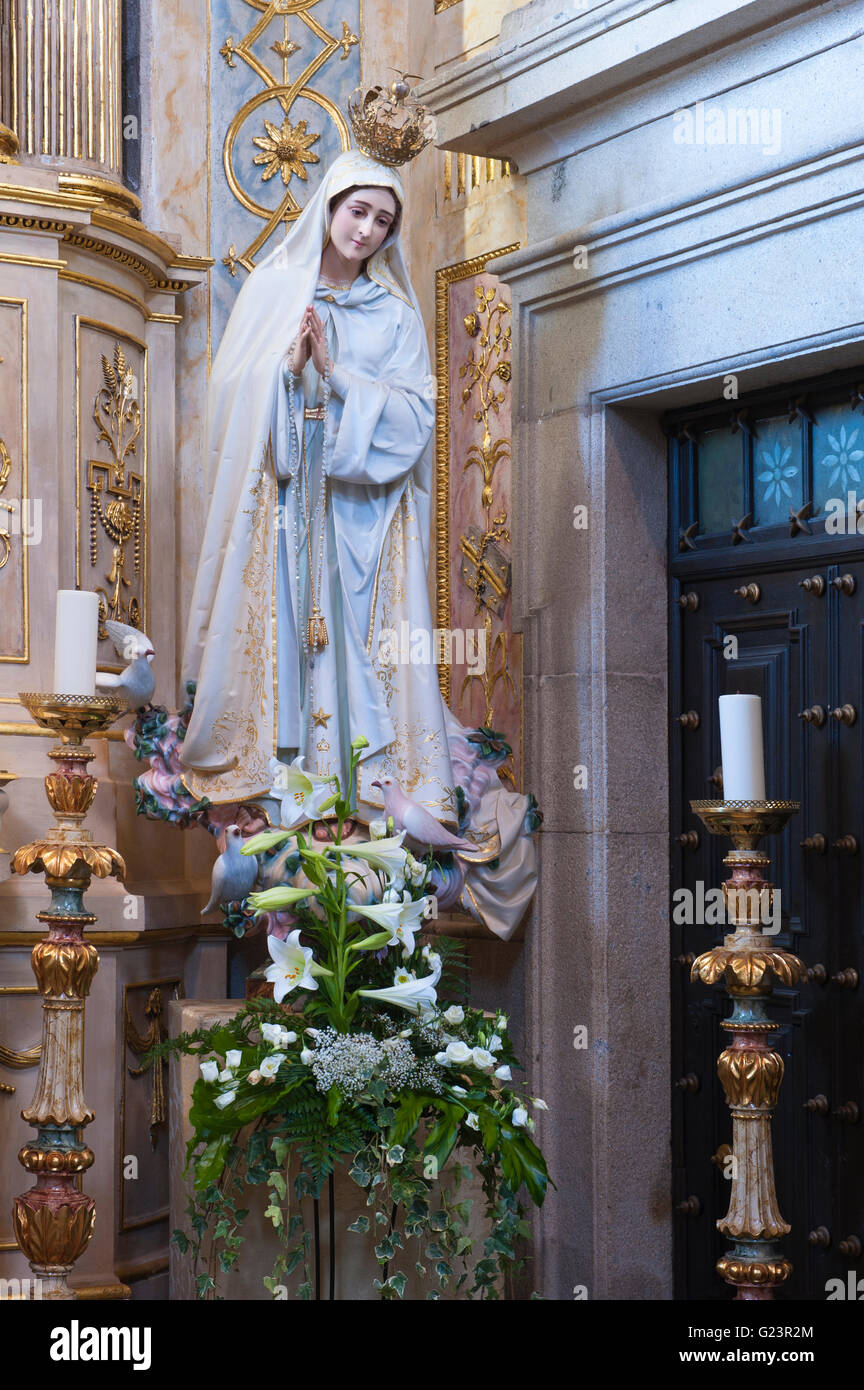 Bom Jesus do Monte Sanctuary, Interior, Braga, Minho, Portugal Stock Photo