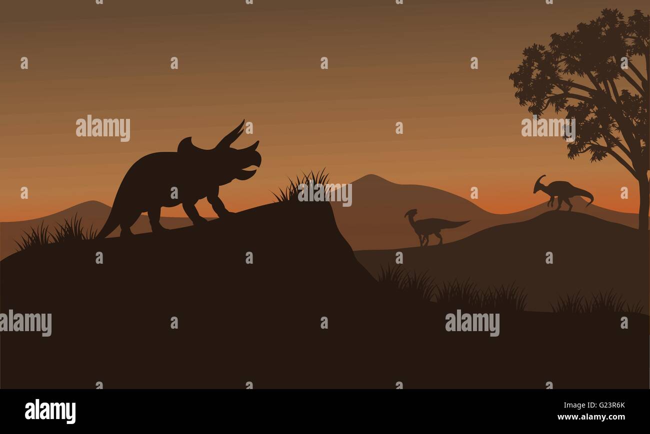 Large model of triceratops Stock Vector Images - Alamy