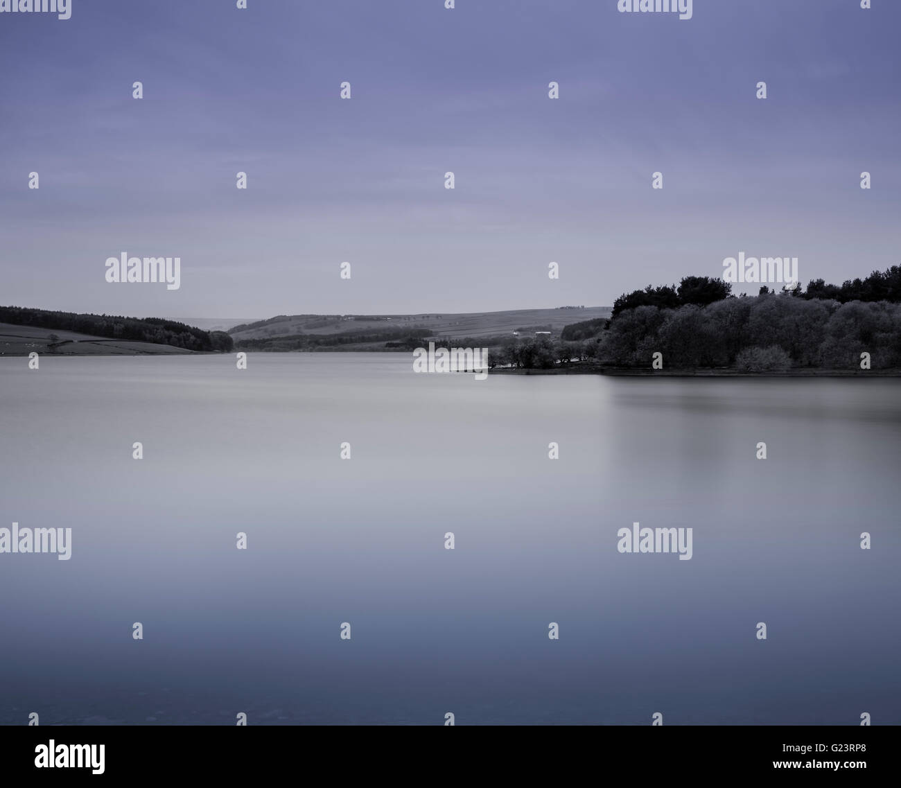 Derwent Reservoir - view from Millshield picnic site - Northumberland, England Stock Photo