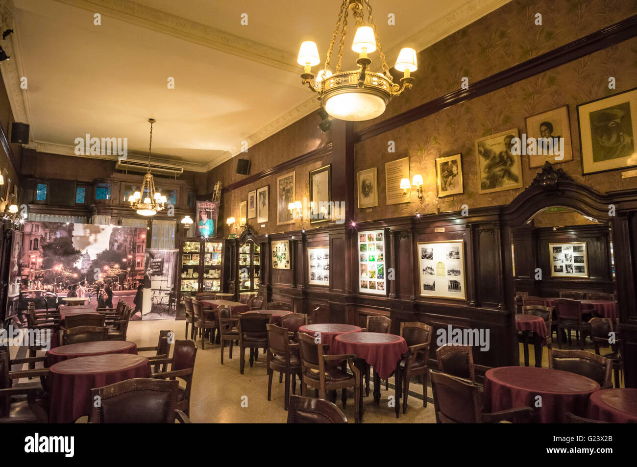 Famous Cafe Tortoni,  Buenos Aires, Argentina Stock Photo