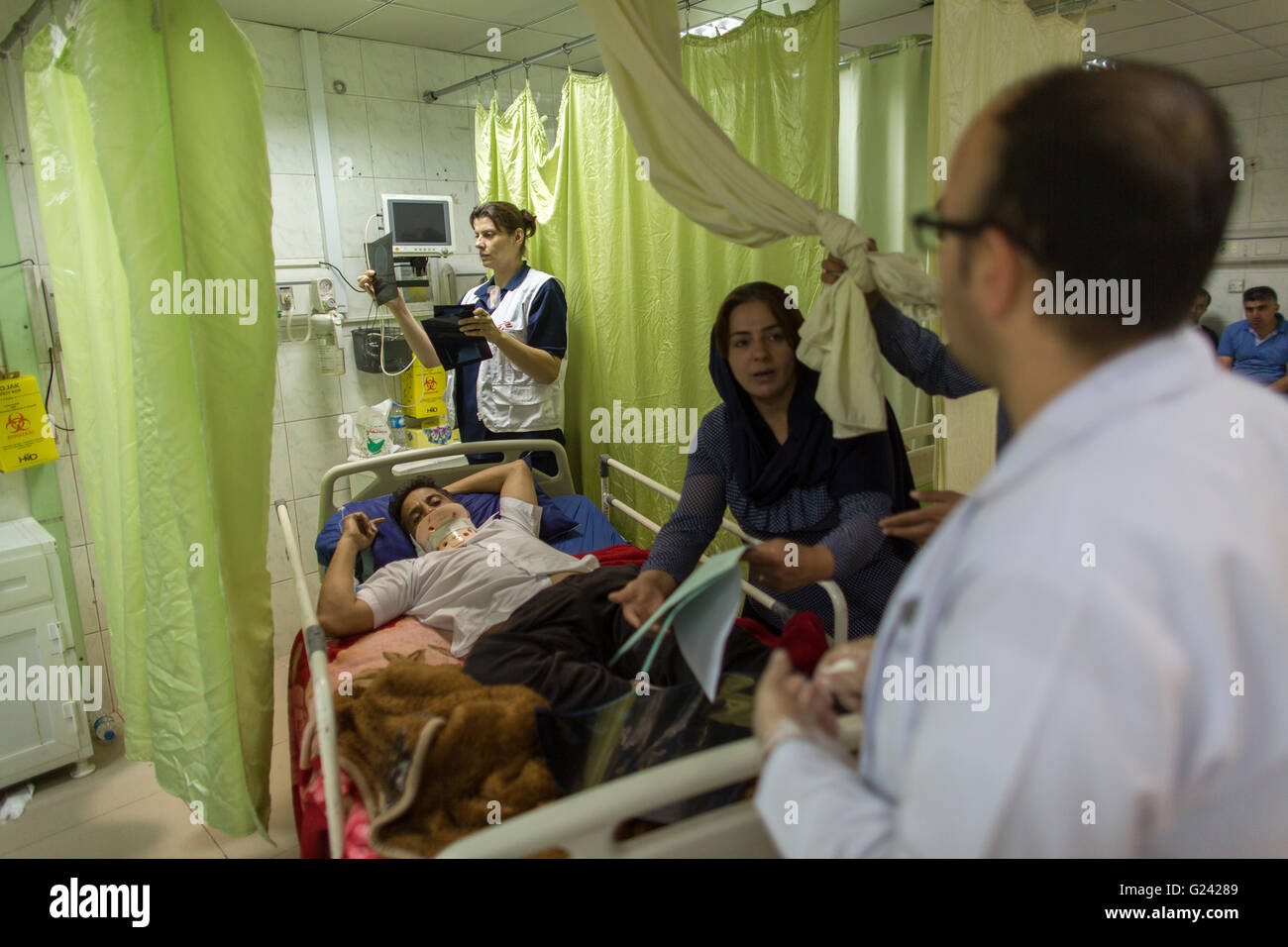 Emergency Room At Sulaimaniya Hospital Iraq Stock Photo