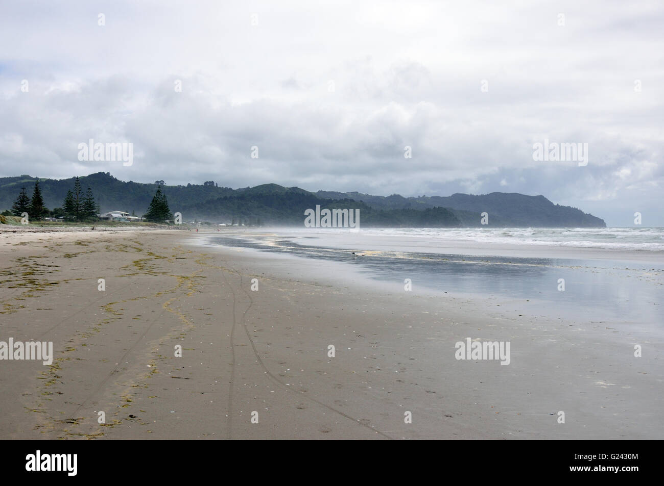 Waihi Beach looking North Stock Photo Alamy
