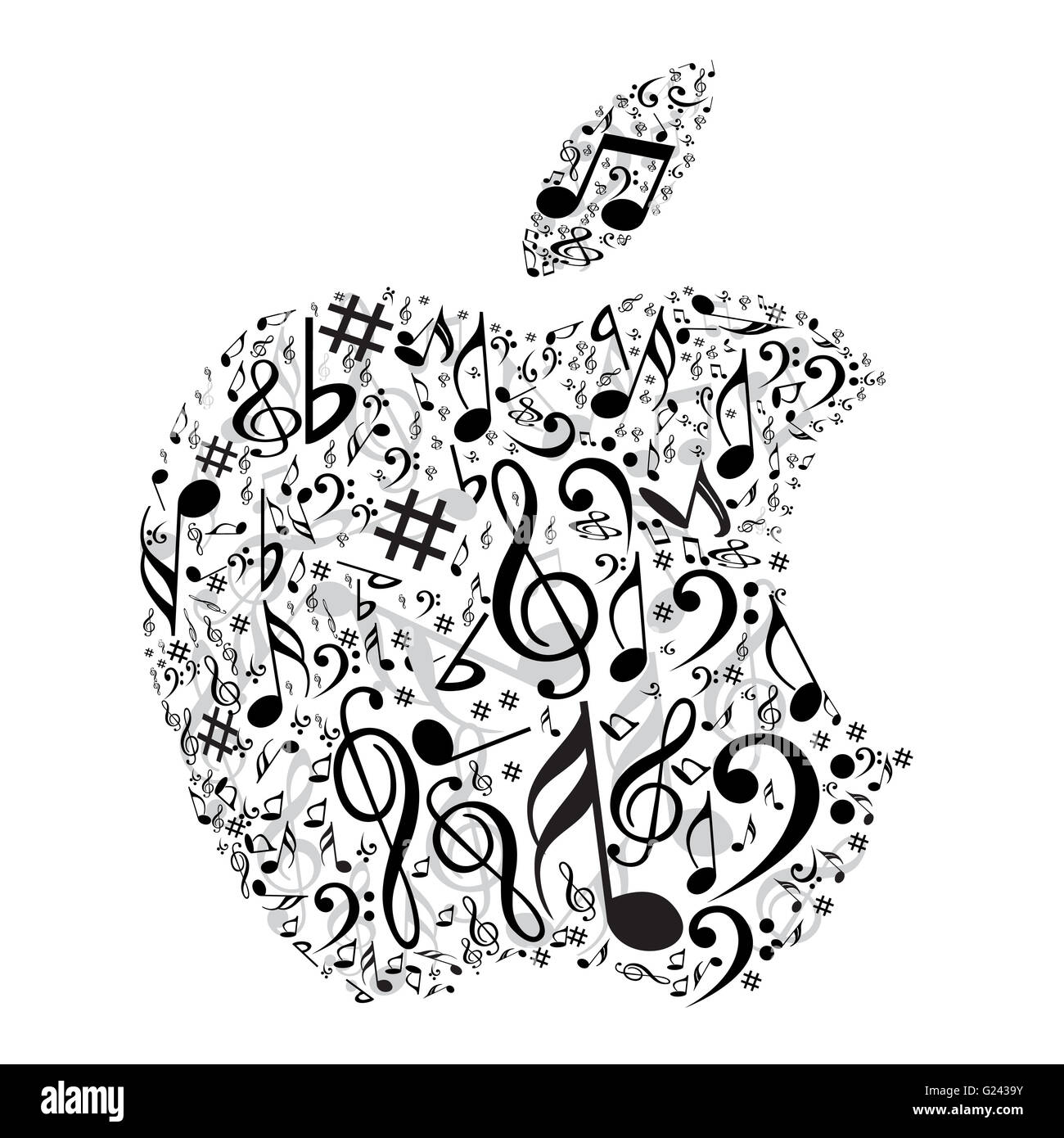 Apple logo Stock Photo