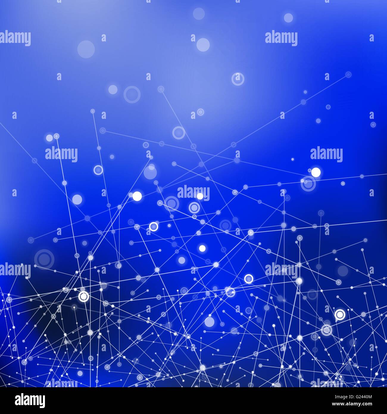 Blue Technology Background with Particle Stock Vector Image & Art - Alamy