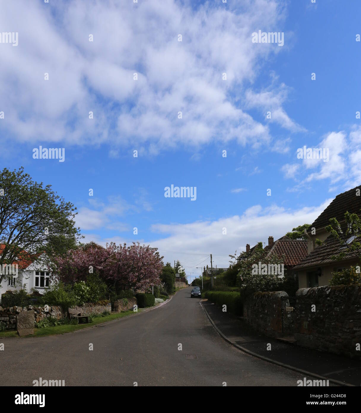 Boarhills street scene Fife Scotland May 2016 Stock Photo Alamy