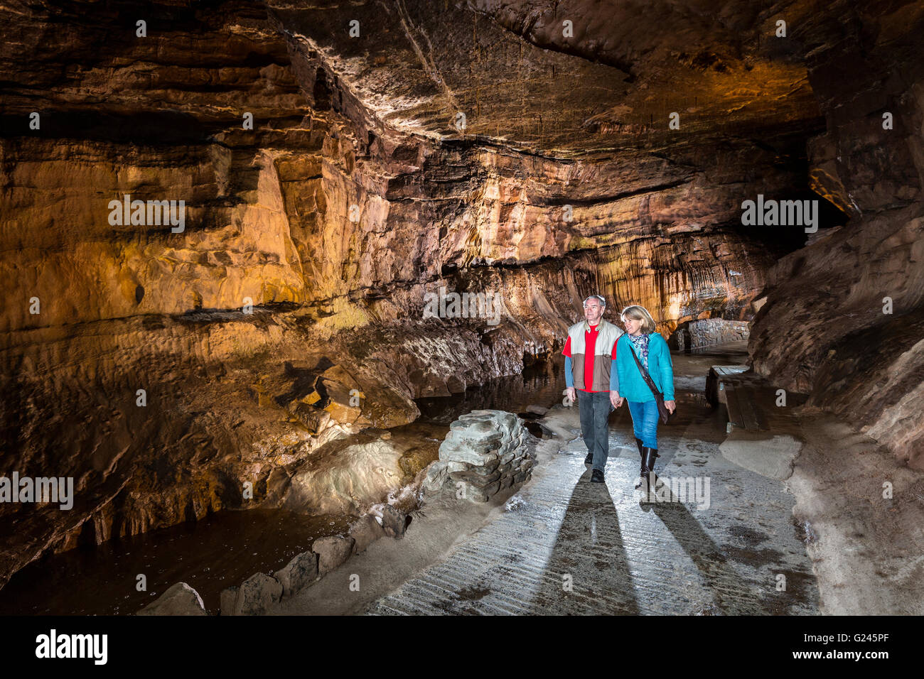 Cathedral Cave, Brecon Beacons National Park, Powys, Wales, UK Stock Photo