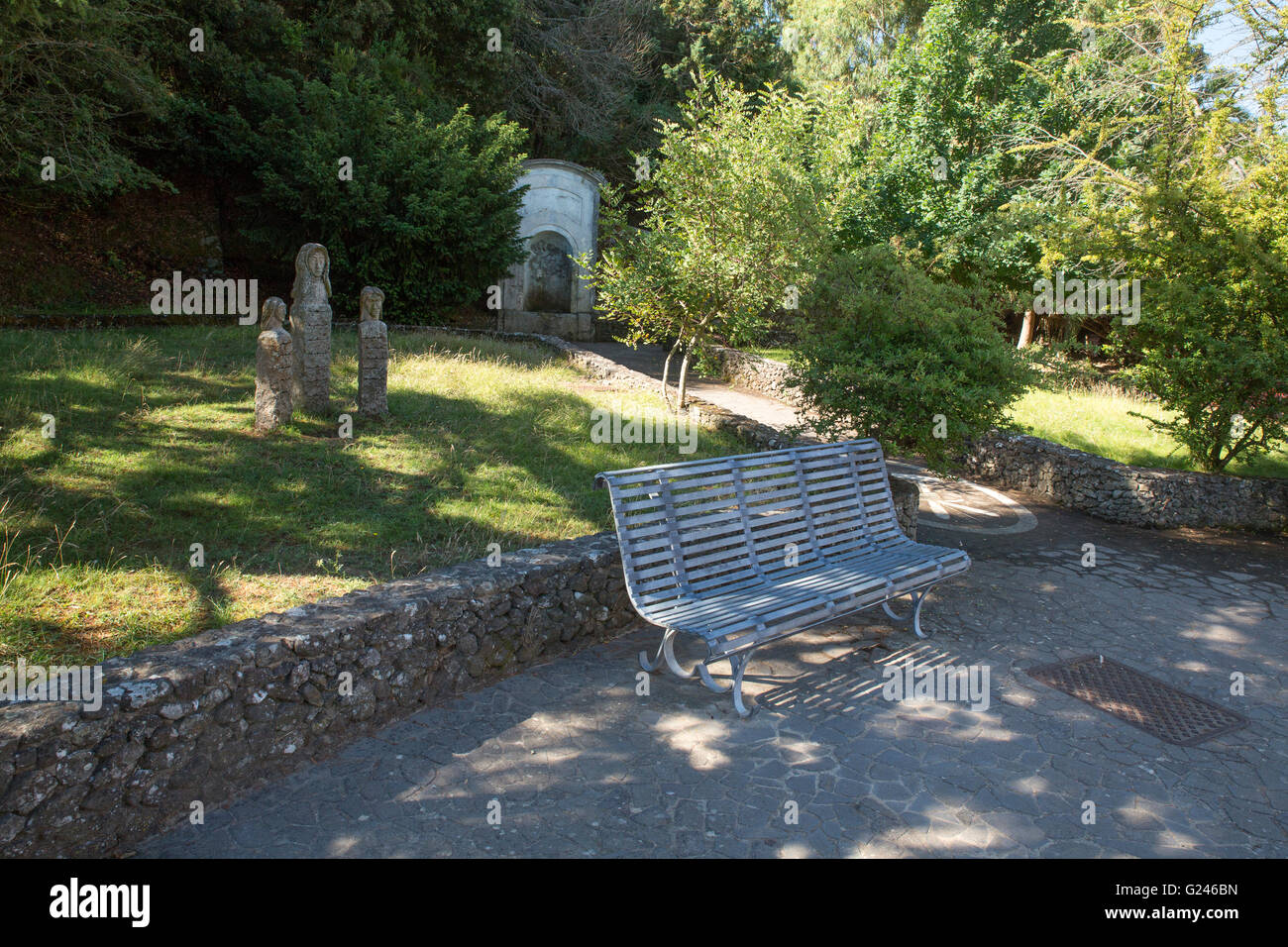 Garden in abandoned village of miners. Abandoned Mine of Montevecchio ...