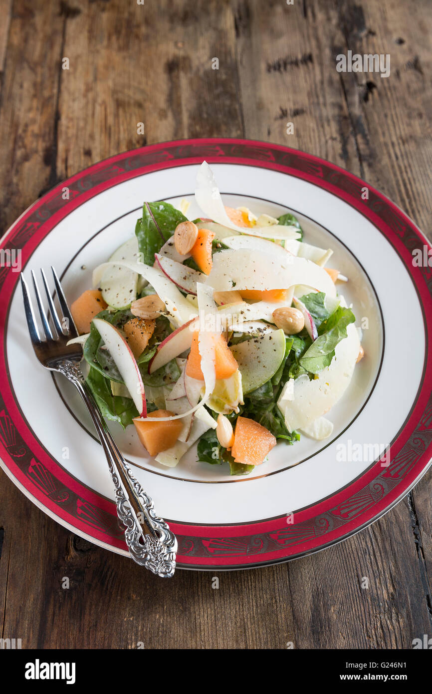 Arugula, Endive & Apple Salad with a Quince, Manchego & Buttermilk Dressing at The Backroom