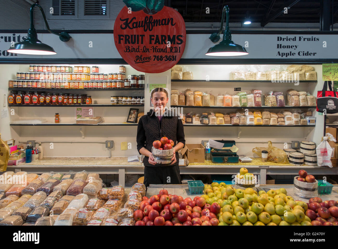 Lancaster PA central farmers market building Stock Photo Alamy