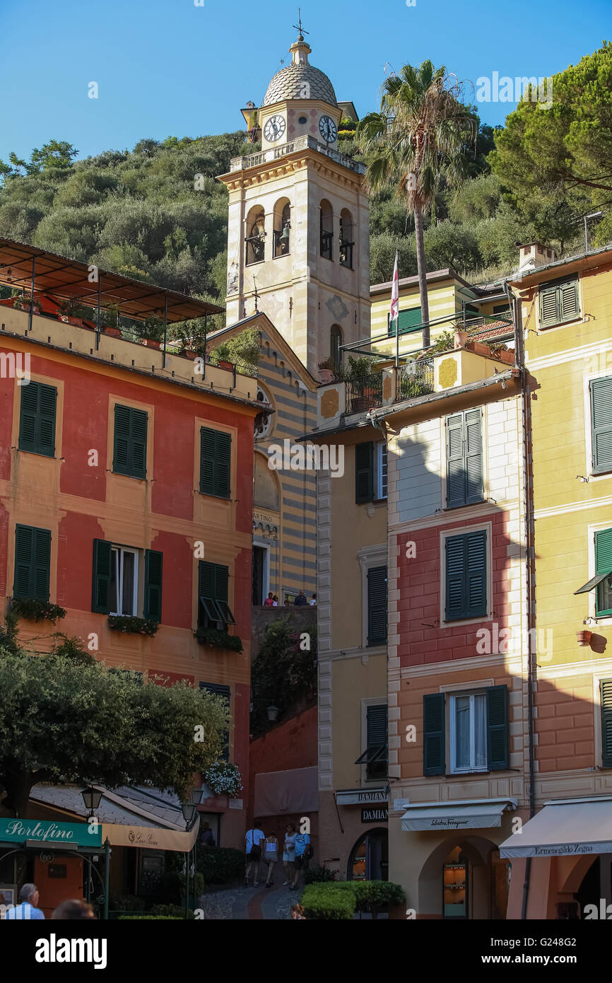 Portofino, Liguria, Levante, Italy, Mediterranean sea, Europe Stock Photo