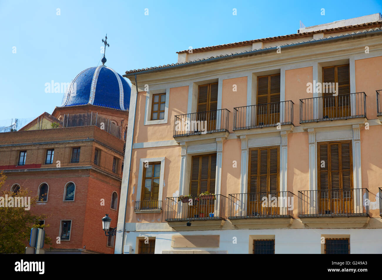 Valencia Barrio del Carmen street in old town of Spain Stock Photo - Alamy