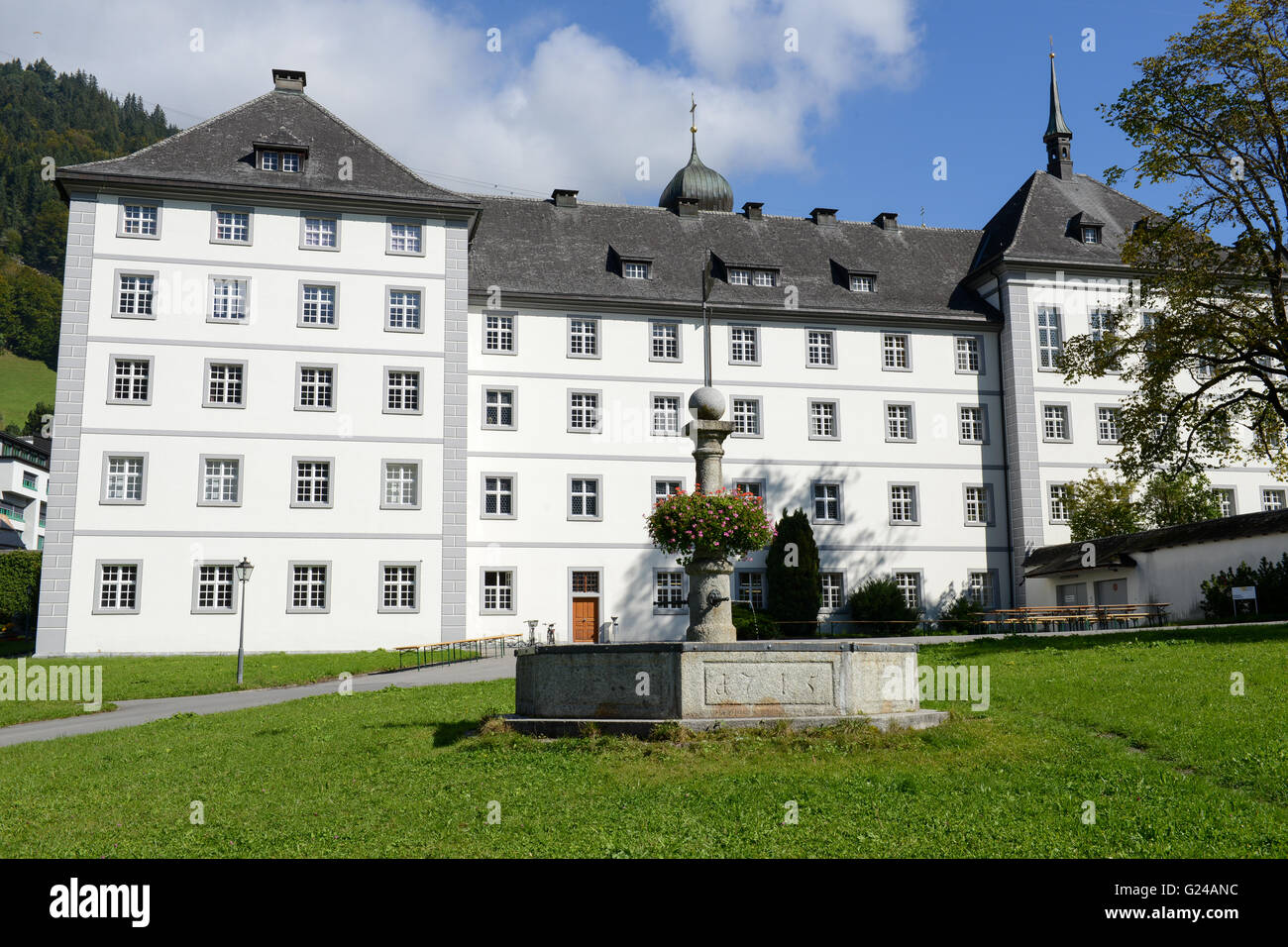 The convent of Engelberg on the Swiss alps Stock Photo - Alamy