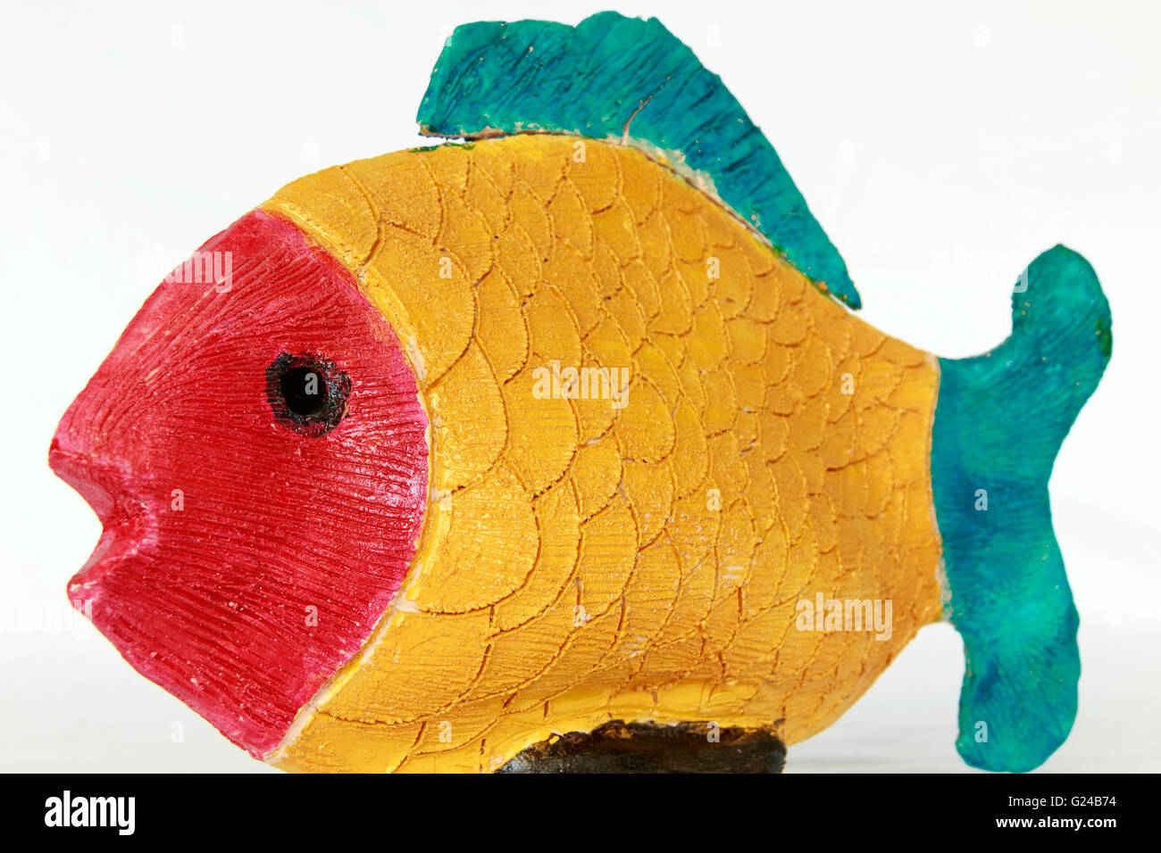 Ceramic fish sculpture pottery Stock Photo - Alamy