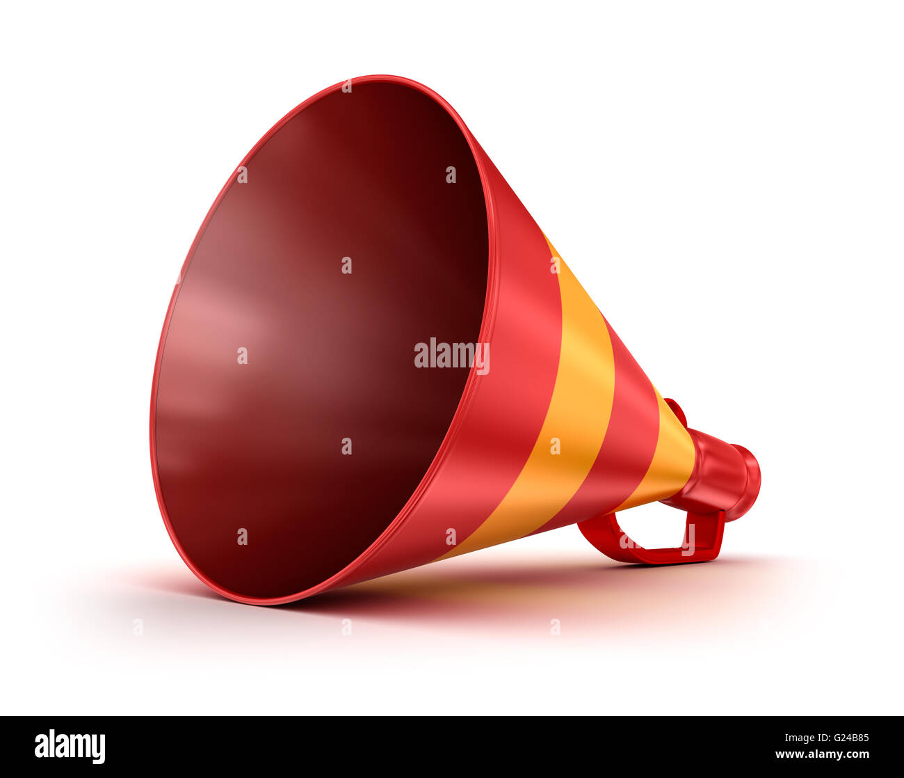 Air shout isolated on white. 3D image. Stock Photo