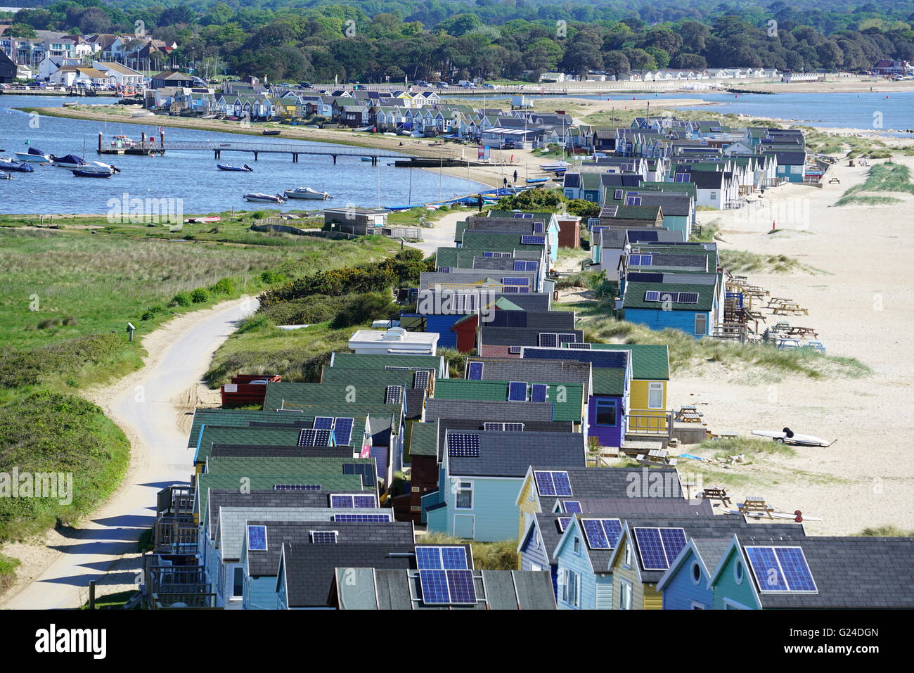"Sleep in" beach huts at Mudeford Sandspit, Hengistbury Head £200,000.