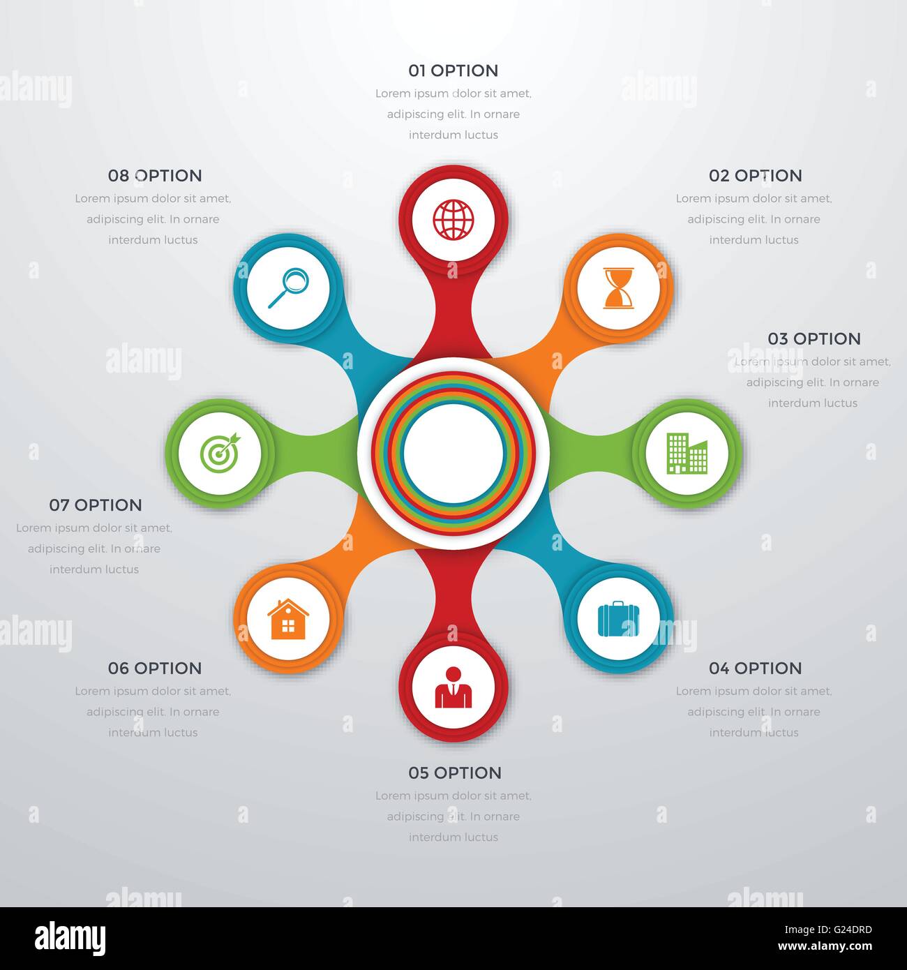 Vector illustration infographics eight options Stock Vector Image & Art ...