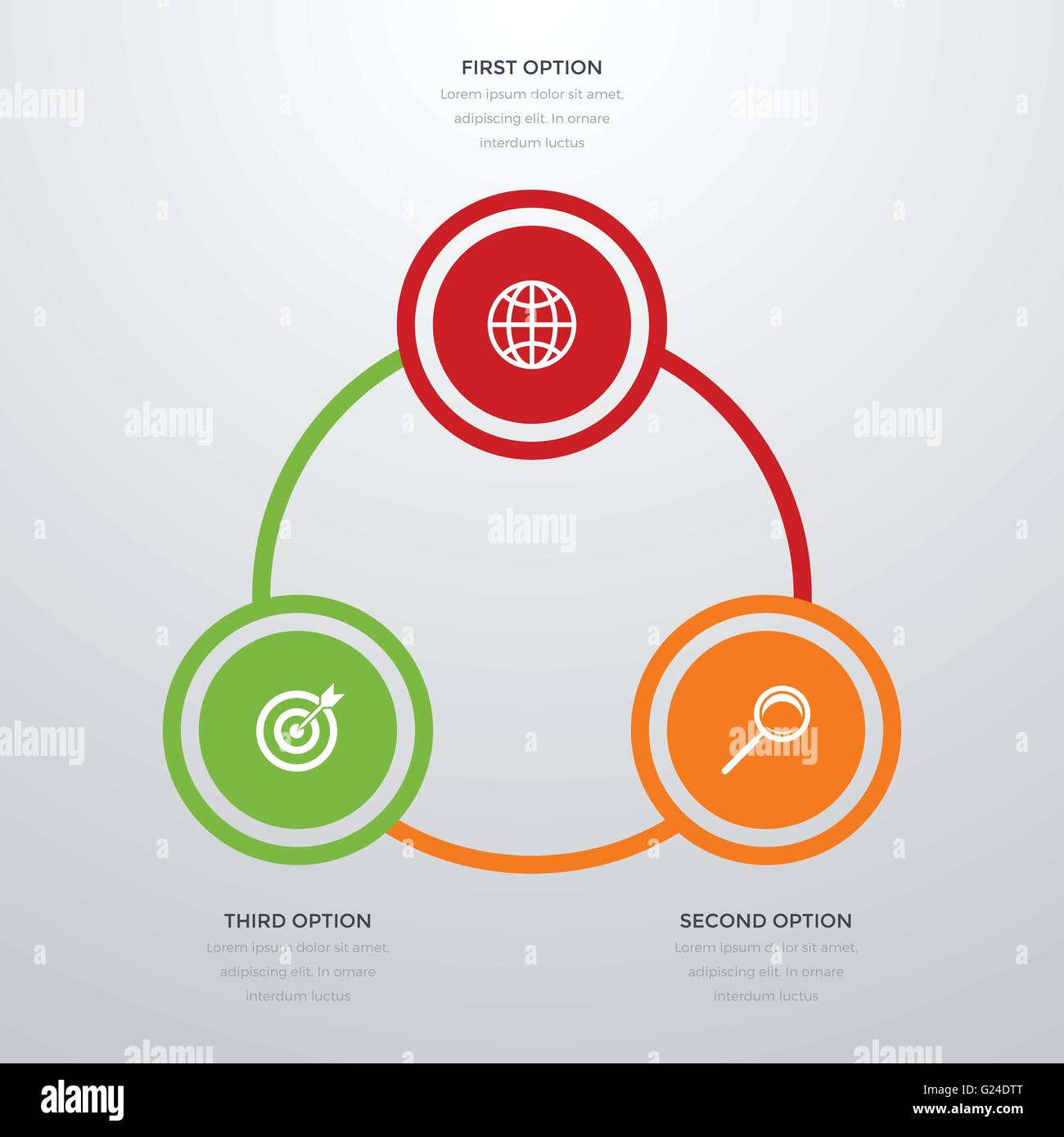 infographics three options Stock Vector Image & Art - Alamy