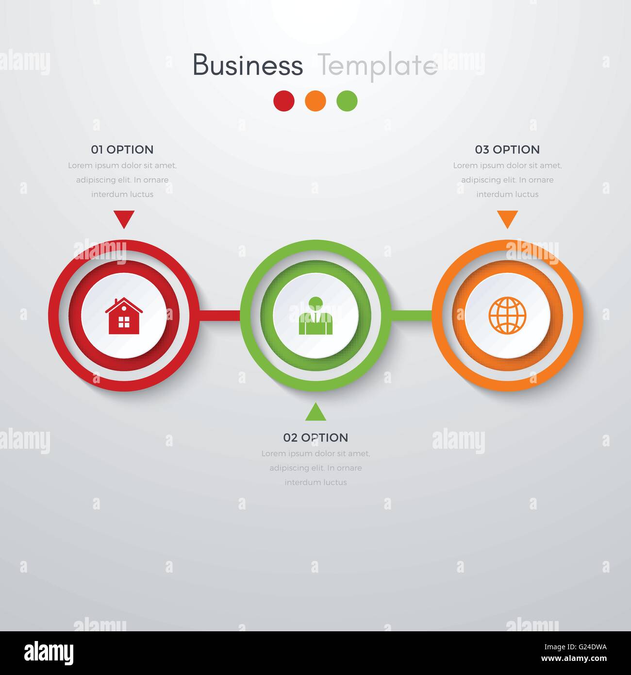 infographics three options Stock Vector Image & Art - Alamy