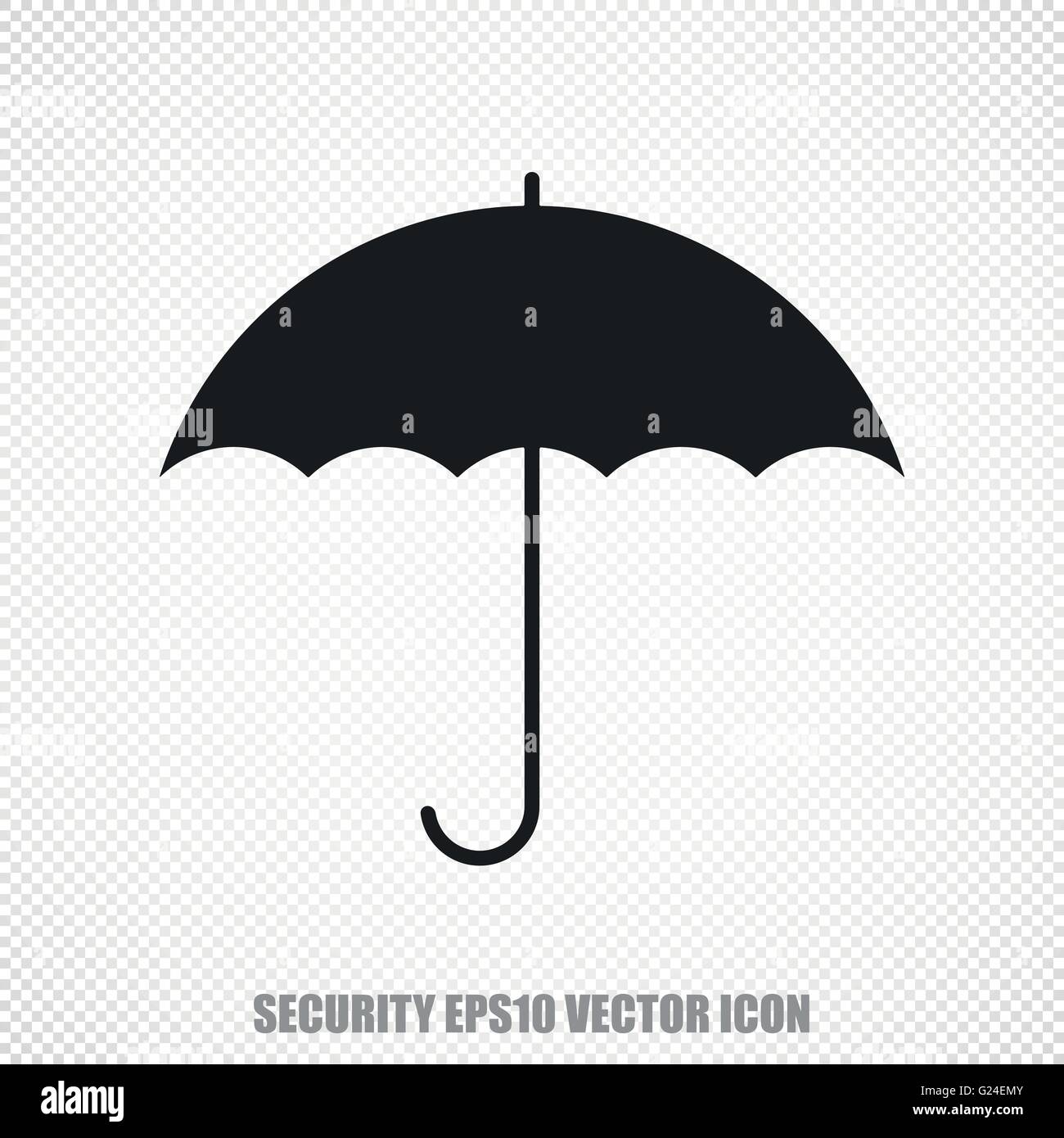 Safety vector Umbrella icon. Modern flat design Stock Vector Image