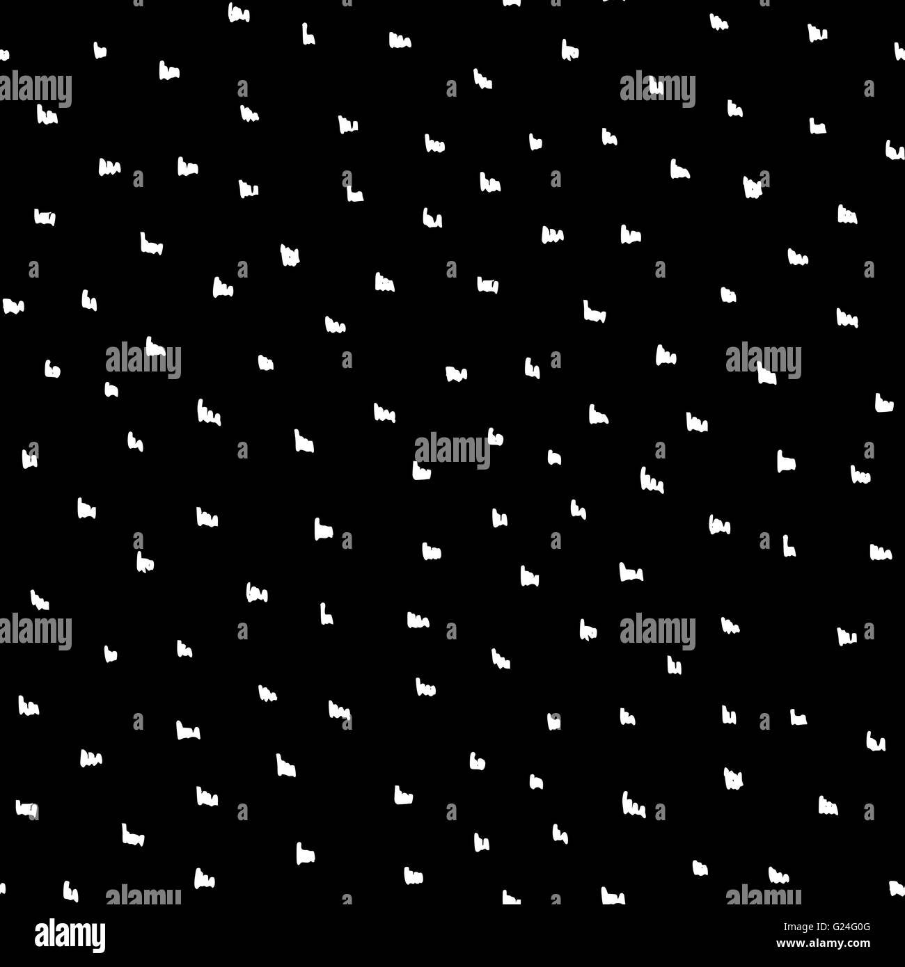Abstract seamless repeat pattern in black and white. Hand drawn doodles ...