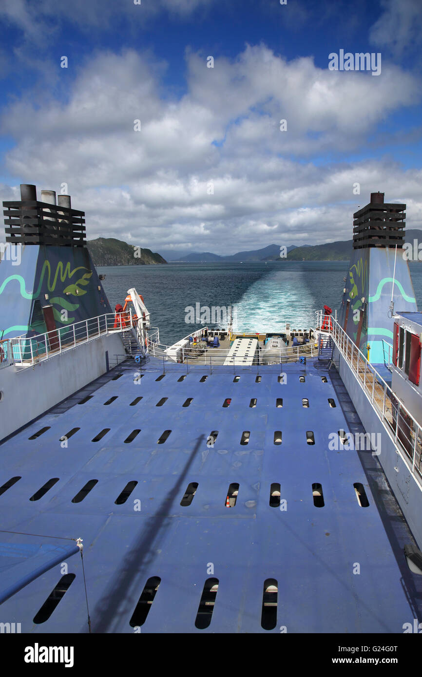 interislander ferry between the north and south islands of new zealand