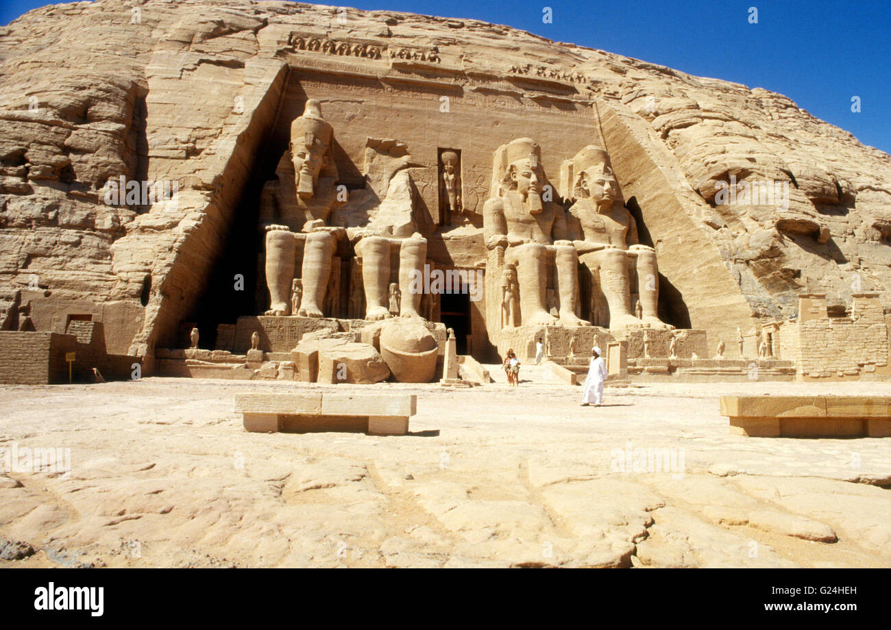 Abu Simbel temples Stock Photo