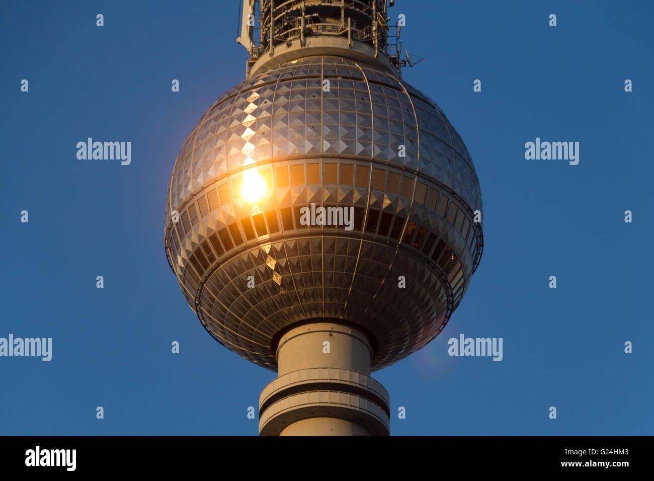 Berlin television tower (Fernsehturm), tv tower Stock Photo