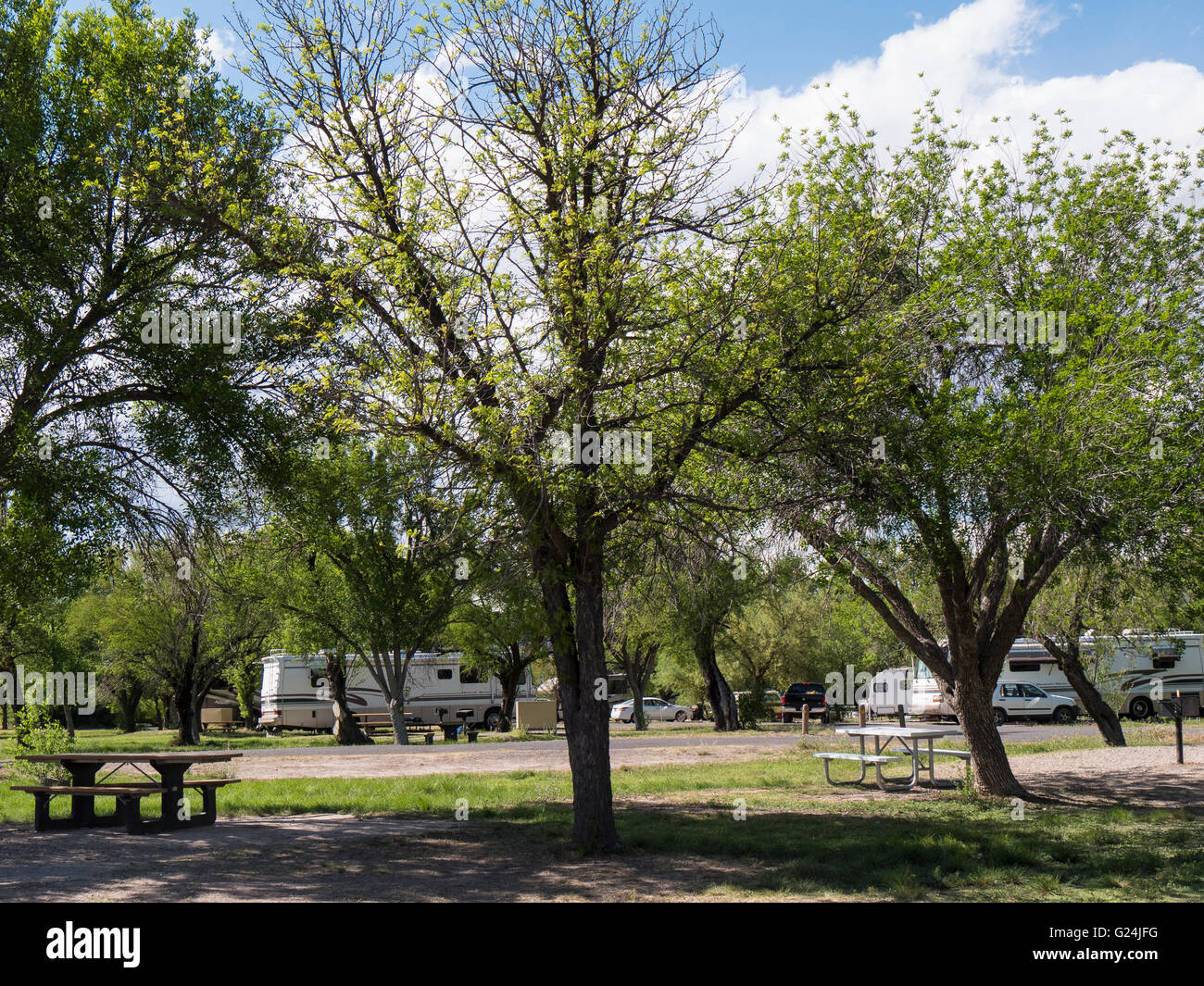 Rio Grande Village campground, Big Bend National Park, Texas Stock