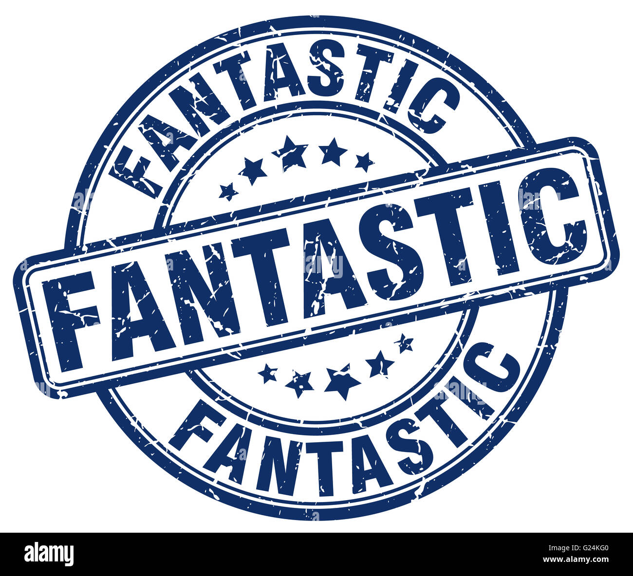 fantastic blue grunge round vintage rubber stamp Stock Photo - Alamy