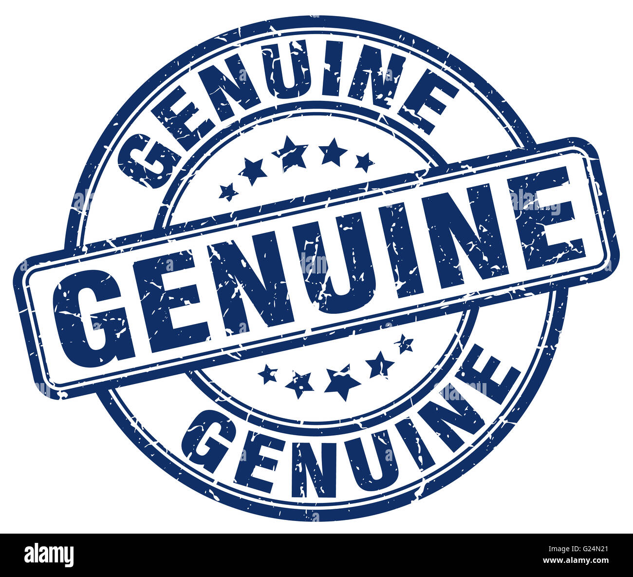 genuine blue grunge round vintage rubber stamp Stock Photo - Alamy