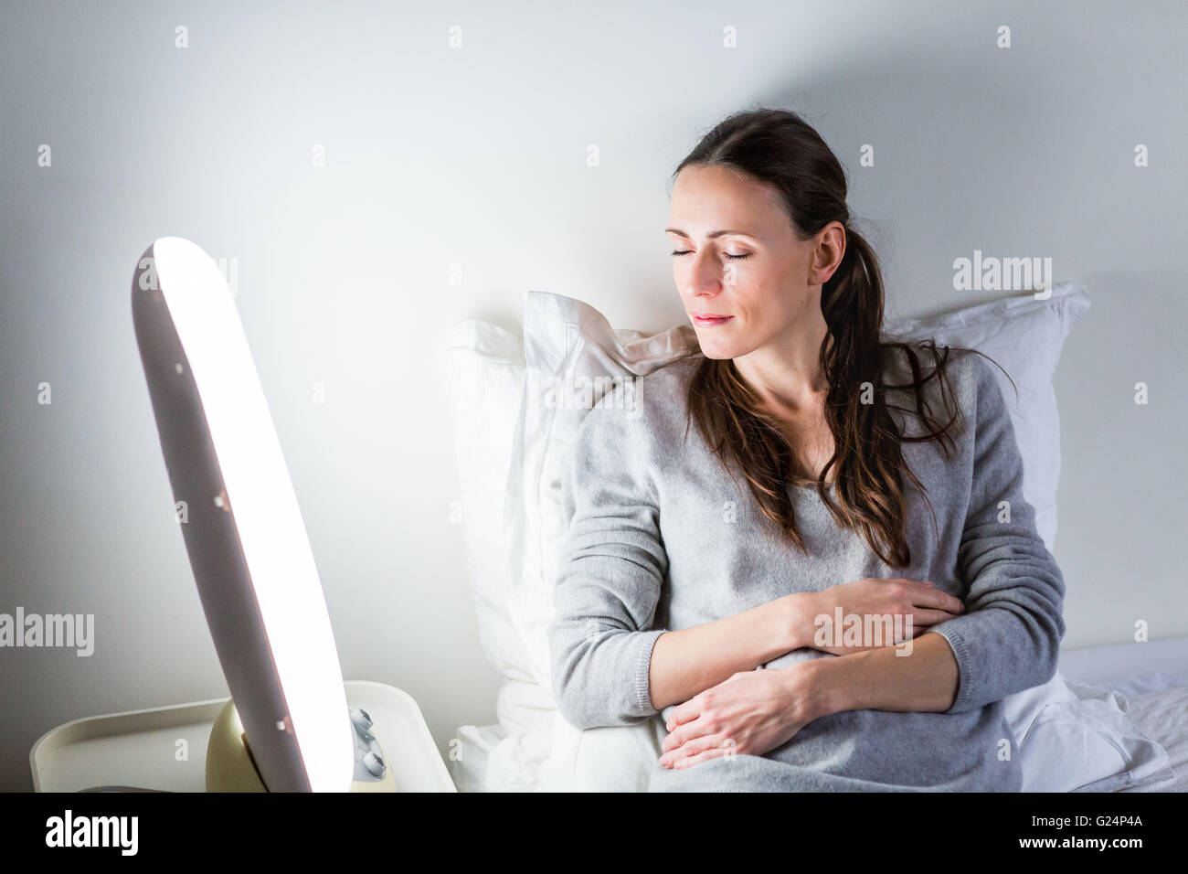 Light therapy, or phototherapy  treatment of depression with light