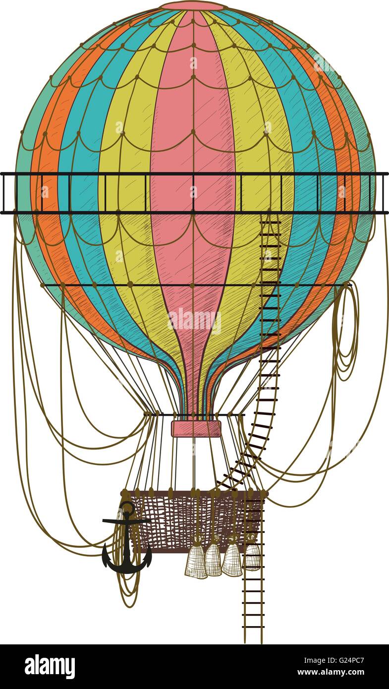 Old Air Balloon Stock Vector Image & Art Alamy