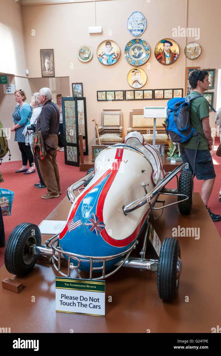 Midget racing car made for Prince Charles in c 1955.  FULL DETAILS IN DESCRIPTION. Stock Photo