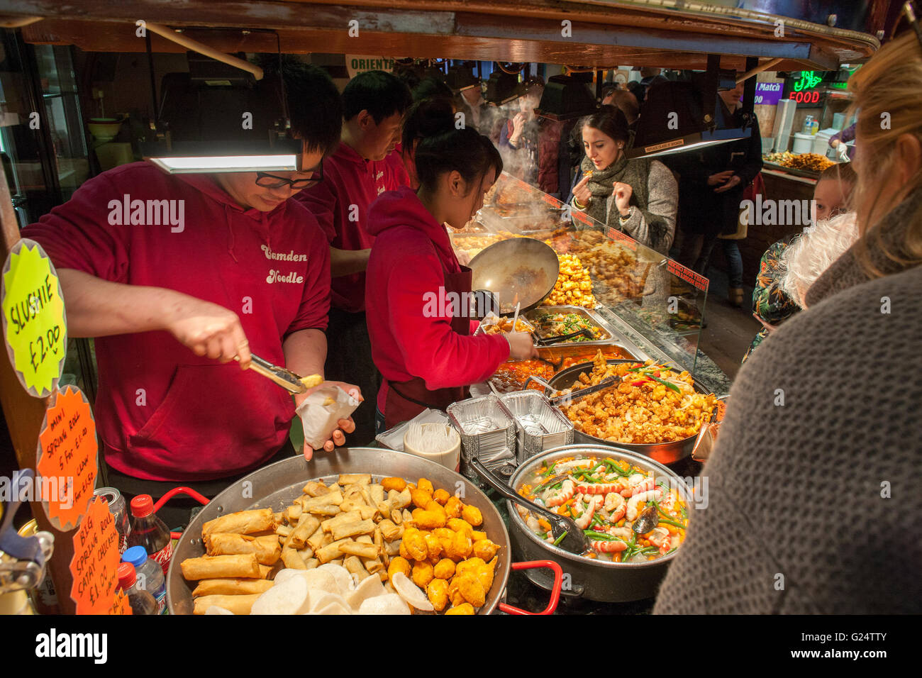 Chinese and indian food hall market stalls camden market rice hires