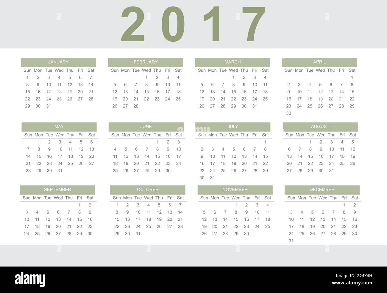 monthly calendar hi res stock photography and images alamy