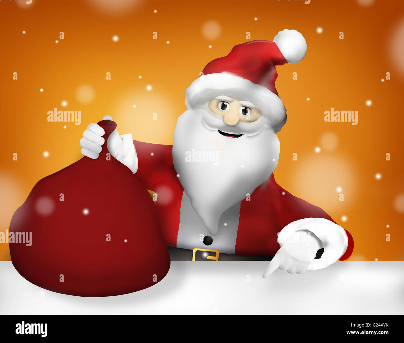 Happy Santa Claus christmas Stock Photo