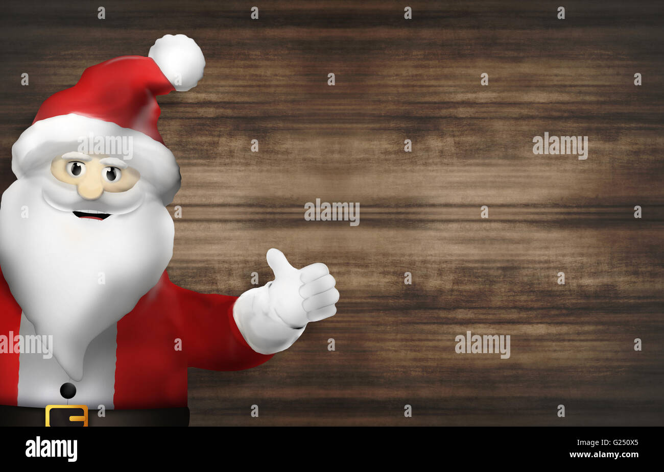 Santa Christmas Thumbs up Stock Photo - Alamy