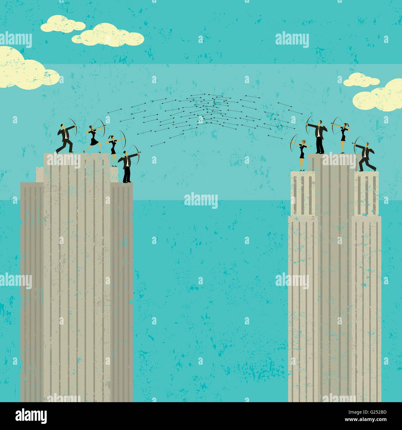 Competing companies Stock Vector Images Alamy