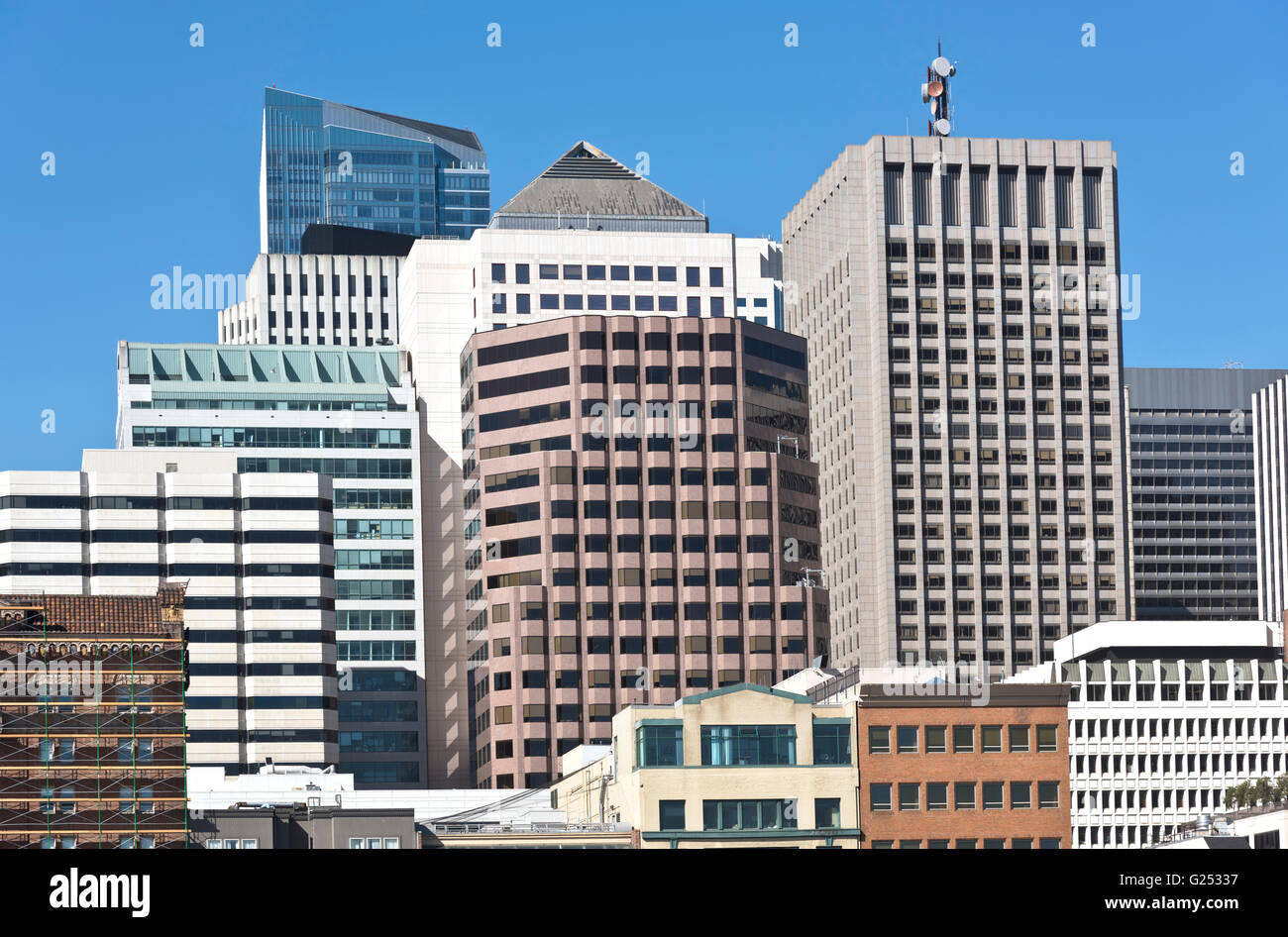 San Francisco downtown buildings architecture California Stock Photo ...