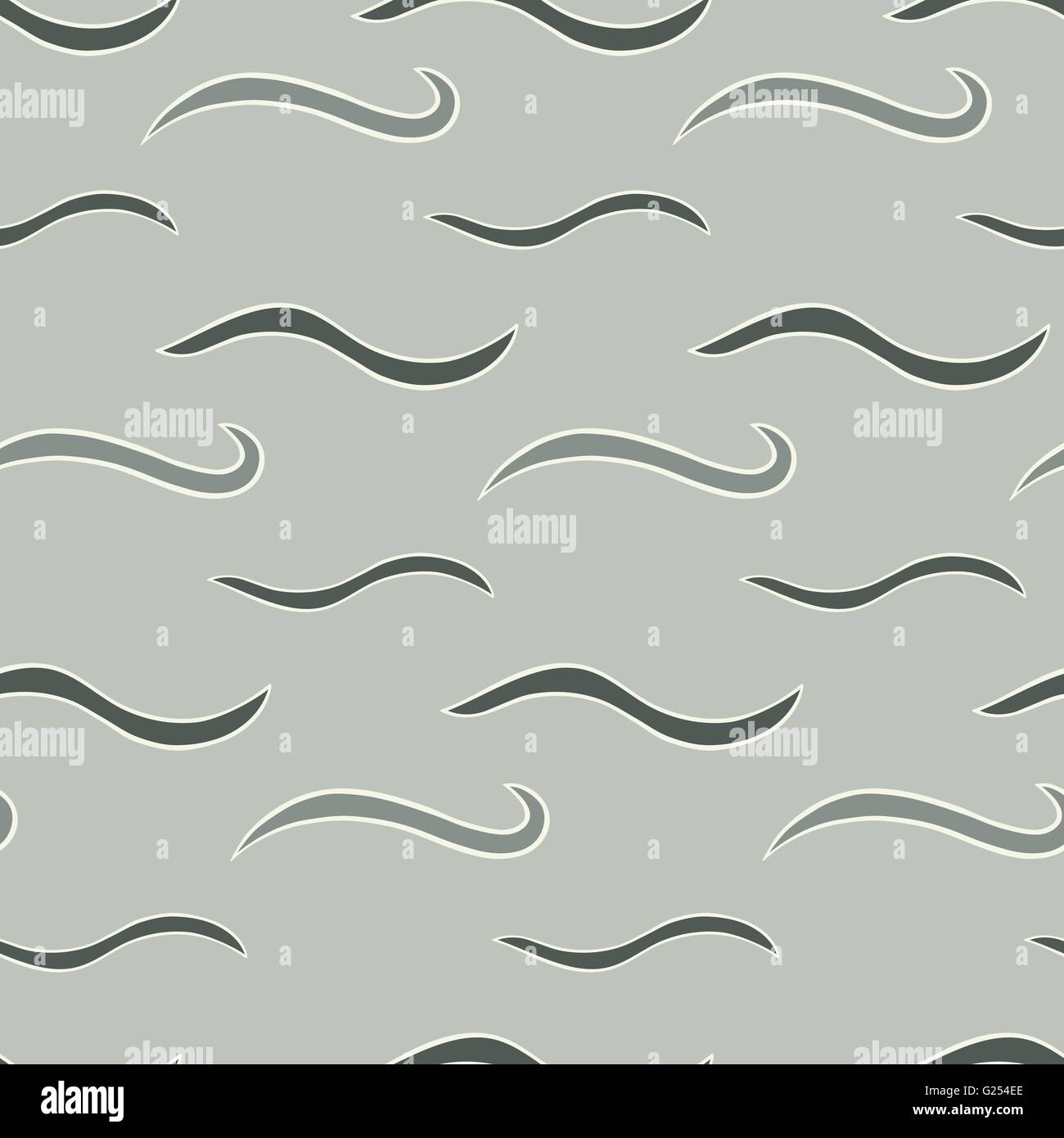 Vector seamless texture. The pattern of abstract waves Stock Vector ...