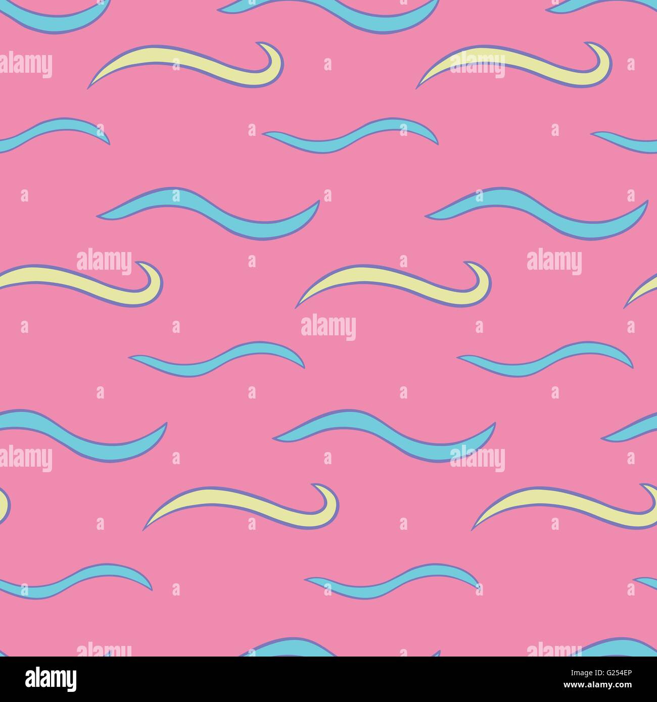 Vector seamless texture. The pattern of abstract waves Stock Vector ...