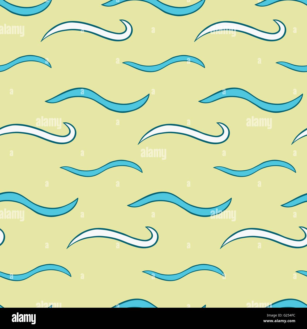 Vector seamless texture. The pattern of abstract waves Stock Vector ...