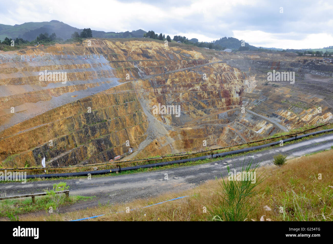 Martha Gold Mine, Waihi Stock Photo