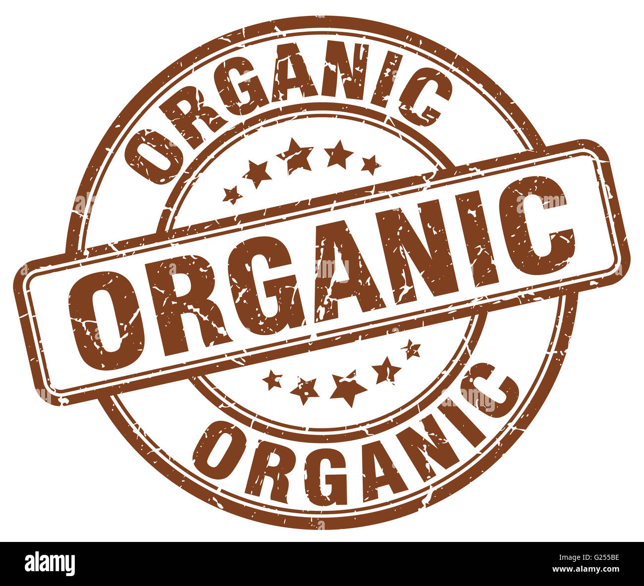 organic brown grunge round vintage rubber stamp Stock Photo - Alamy