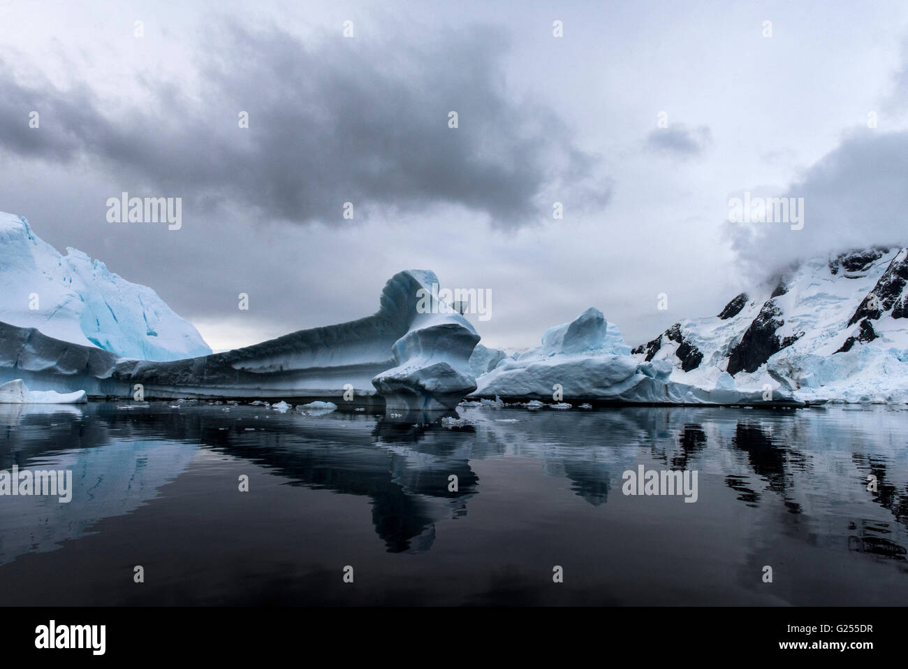 Iceberg Pleneau Island, Antarctica Stock Photo