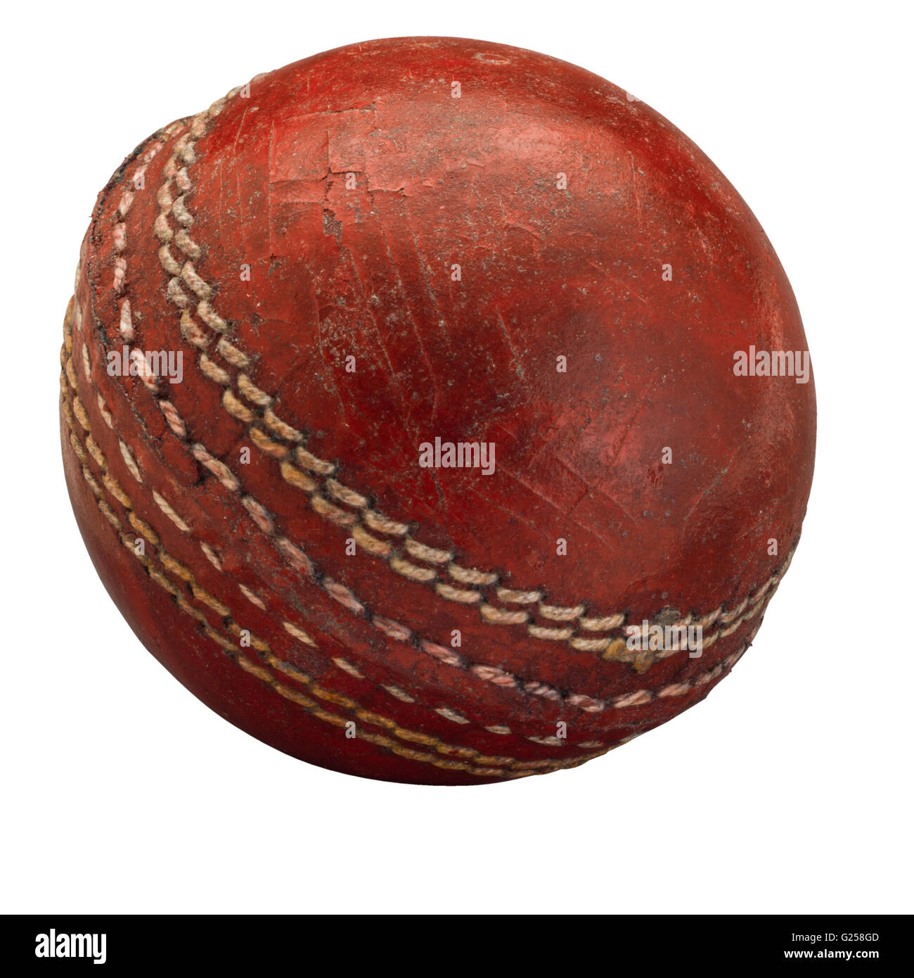 cricket ball isolated on background Stock Photo