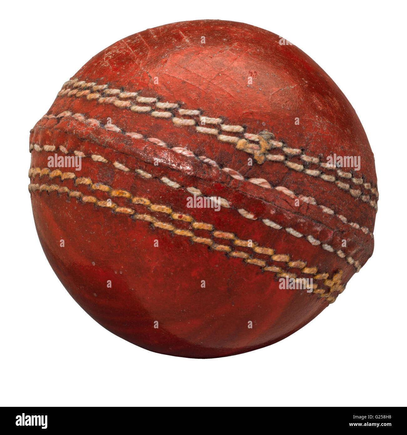 cricket ball isolated on background Stock Photo