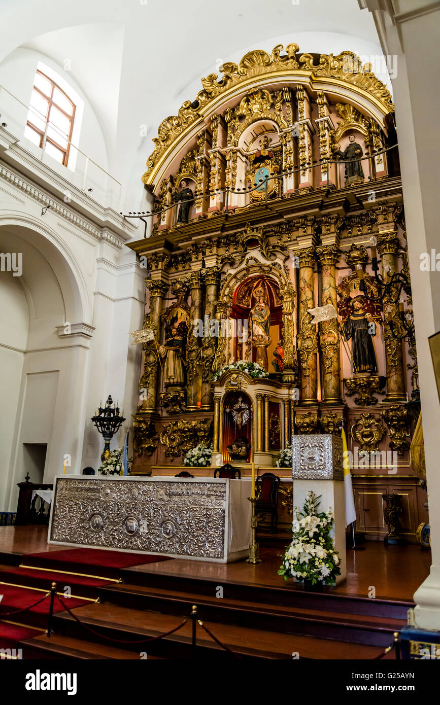 Church of Nuestra Señora del Pilar, main altar, Recoleta, Buenos Aires, Argentina Stock Photo