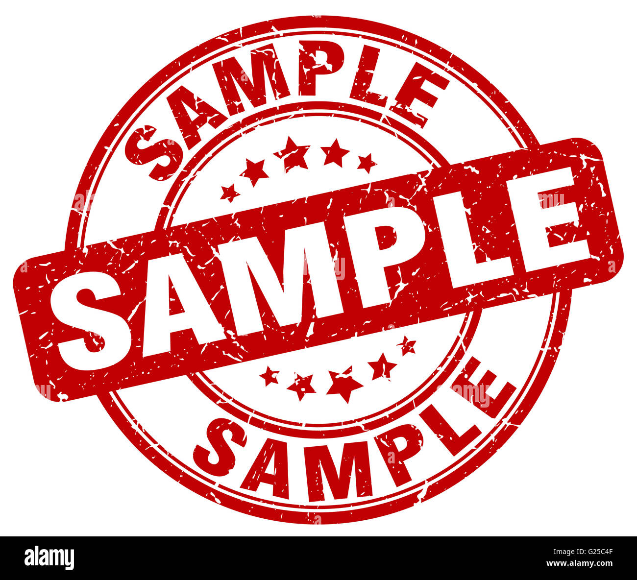 sample red grunge round vintage rubber stamp Stock Photo - Alamy